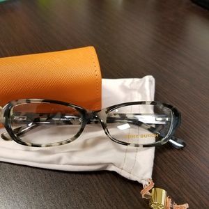 Tory Burch Gray and Havana mottled glasses